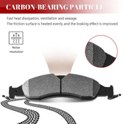 Ceramic Disc Brake Pads Set Front and Rear Replacement for Lincoln Navigator 2007 2008 2009, for Ford Expedition 2007-2009