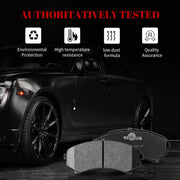 Front and Rear Ceramic Disc Brake Pads Set Replacement for Mitsubishi Endeavor 2004 2005 2006 2007 2008 2010 2011/ Montero 2001 2002 2003 2004 2005 2006