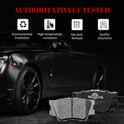 Front and Rear Ceramic Disc Brake Pads Set Replacement for 2010 2011 2012 Lexus Hs250h 2013-2018 Rav4 Le 2006-2012 Rav4 2.4L & 2.5L Engines Without 3rd Row Seats