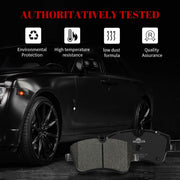 Front and Rear Ceramic Disc Brake Pads Set Replacement for Mercedes-Benz C230 2002 2003 2004 2005/ C240 2001-2005/ Slk280 2006 2007 2008/ Slk300 2009 2010 2011