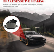 Front and Rear Ceramic Disc Brake Pads Set Replacement for Toyota Celica Gts 2000 2001 2002 2003 2004 2005 (Rear Disc Models Only)