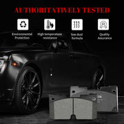 Ceramic Disc Brake Pads Set Front and Rear Replacement for Cadillac Escalade Esv 2021-2024, for Chevry Silverado 1500 Ltd 2022/ Silverado 1500 2019-2022/ Suburban 2021-2024/ Tahoe 2021-2023