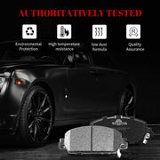 Front and Rear Ceramic Disc Brake Pads Set for Hon-da Accord 2016 Ex/Ex-L, Accord 2017 Ex/Ex-L/Hybrid/Hybrid Ex-L/Hybrid Touring, Accord 2013-2015 Except for Lx and Lx-S