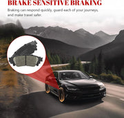 Ceramic Disc Brake Pads Set Front and Rear Replacement for Toyota Rav4 2019 2020 2021 2022 2023/ Corolla Cross 2022-2023/ Venza 2021-2023/ Avalon 2019 2022