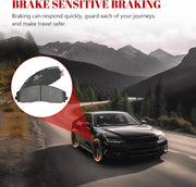 Ceramic Disc Brake Pads Set Front and Rear for Ford F-250 Super Duty 2013-2023/ F-350 Super Duty 2013 2014 2015 2016 2017 2018 2019 2020 2021 2022 2023/ F-450 Super Duty 2013-2016 With 8 Lug