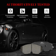Ceramic Disc Brake Pads Set Front and Rear Replacement for Volkswagen Atlas Cross Sport 2020-2022/ Atlas 2018 - 2022