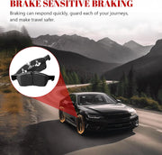 Front and Rear Ceramic Disc Brake Pads Set Replacement for 2011 2012 2013 2014 2015 2016 2017 2018 2019 2020 Durango 2011-2016 Grand Cherokee