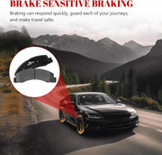Front and Rear Ceramic Disc Brake Pads Set Replacement for 2000 2001 2002 2003 2004 2005 Ford Excursion, 1999-2004 Ford F-250/F-350 Super Duty