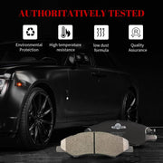 Ceramic Disc Brake Pads Set Front and Rear Replacement for Honda Odyssey 2018 2019 2020 2021 2022 2023