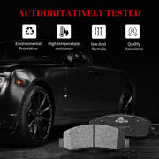 Ceramic Disc Brake Pads Set Front and Rear Replacement for Ford F-250/ F-350 Super Duty 2005 2006 2007 2008 2009 2010 2011 2012