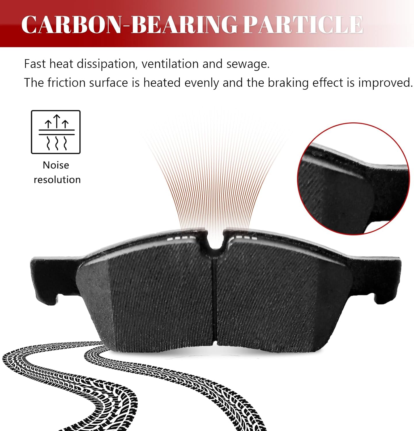 Front and Rear Ceramic Disc Brake Pads Set Replacement for 2011 2012 2013 2014 2015 2016 2017 2018 2019 2020 Durango 2011-2016 Grand Cherokee