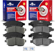 Front and Rear Ceramic Disc Brake Pads Set Replacement for Cadillac Srx 2010 2011 2012 2013 2014 2015 201, for Saab 9-4X 2011