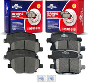 Ceramic Disc Brake Pads Set Front and Rear Replacement for Buick Lacrosse 2017-2019/ Regal Sportback 2020/ Regal Tourx 2018-2020, for Chevry Equinox 2018-2020, for Gmc Terrain 2018-2020