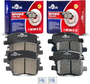 Ceramic Disc Brake Pads Set Front and Rear Replacement for Chevry Bolt EUV 2022 LT/Bolt EV 2017 2018 2019 2020 2021 2022 2023/ Cruze 2016-2019/ Volt 2016-2019