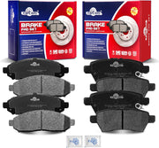 Ceramic Disc Brake Pads Set Front and Rear Replacement for Nissan Pathfinder 2005 2006 2007 for Pathfinder 2008 2009 2010 2011 2012 V6 4.0L