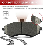 Front and Rear Ceramic Disc Brake Pads Set Replacement for Hyundai Elantra 4-Wheel Disc 2002 2003 2004 2005