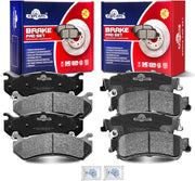 Front and Rear Ceramic Disc Brake Pads Set for Gmc Sierra 1500 Chevy Silverado 1500 1999-2007, for Gmc Safari Chevy Astro 2003-2005,for Gmc Yukon Xl 1500 Chevy Suburban 1500 2000-2001