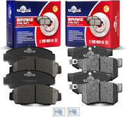 Front and Rear Ceramic Disc Brake Pads Set Replacement for Hon-da Accord 2003-2007 V6 4-Wheel Excluding Hybrid, for Acura Tsx 2004 2005 2006 2007 2008