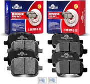 Front and Rear Ceramic Disc Brake Pads Set Replacement for Toyota Avalon 2000 2001 2002 2003 2004/ Solara 1999-2003/ Camry 2000-2001