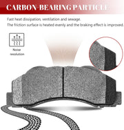Front and Rear Ceramic Disc Brake Pads Set Replacement for 2010-2011 Ford F-150