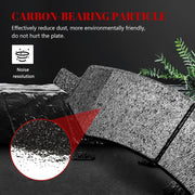 Front and Rear Ceramic Disc Brake Pads Set Replacement for Chry-sler Aspen Durango 2007 2008 2009,for Do-d-ge Ram 1500 2006-2010, Ram 1500 2011 2012 2013 2014 2015 2016 2017 2018