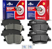 Ceramic Disc Brake Pads Set Front and Rear Replacement for Hyundai Azera 2012 2013 2014 2015 2106 2017