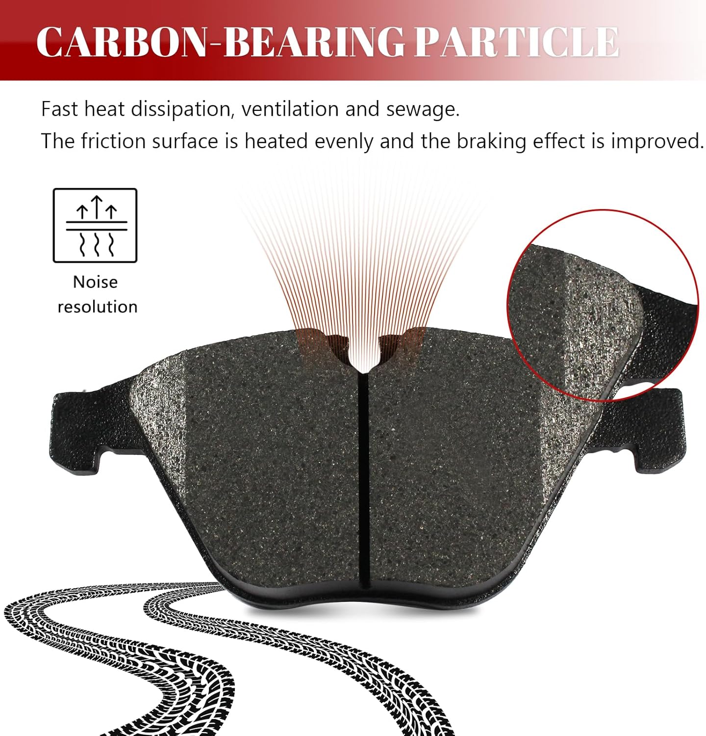Front and Rear Ceramic Disc Brake Pads Set Replacement for 2007 2008 2009 2010 2011 2012 2013 Bmw 335i 2009-2011 335d 2009-2013 335i Xdrive 2007-2008 335xi 2011-2013 335is