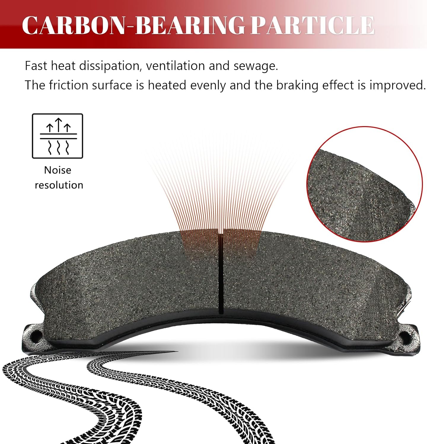 Ceramic Disc Brake Pads Set Front & Rear for Chevy Express 3500 4500/ Silverado 3500 2500 Hd/Suburban 3500 Hd, for Gmc Savana 3500 4500/ Sierra 2500 3500 Hd, for Nissan Nv1500 Nv2500 Nv3500 Titan Xd