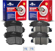 Ceramic Disc Brake Pads Set Front and Rear Replacement for Mazda Cx-5 Turbocharged 2019 2020 2021 2022 2023
