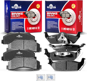 Front and Rear Ceramic Disc Brake Pads Set Replacement for 2010-2011 Ford F-150