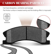 Ceramic Disc Brake Pads Set Front and Rear Replacement for Jeep Grand Cherokee 1999 2000 2001 2002 2003 2004