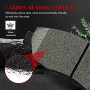 Front and Rear Ceramic Disc Brake Pads Set Replacement for Honda Accord 1998 1999 2000 2021 2002/ Civic 2002 2003 2004 2005 2006 2007 2008 2009 2010 2011, for Acura El 2001-2005