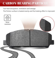 Ceramic Disc Brake Pads Set Front and Rear Replacement for Infiniti Qx56 2007-2010, for Nissan Armada 2006-2015/ Titan 2008 2009 2010 2011 2012 2013 2014 2015