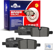 Ceramic Disc Brake Pads Set Rear for Rivian R1S R1T 2022-2023, for Gmc Canyon 2023-2024/ Hummer Ev Suv Sierra Ev 2024/ Sierra 1500 2020-2024/1500 Limited 2019 w/EPB/Yukon Xl 2021-2024
