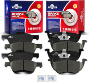 Front and Rear Ceramic Disc Brake Pads Set Replacement for Ford Escape 2010 /Mercury Mariner 2010 2011