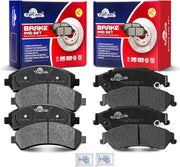 Front and Rear Ceramic Disc Brake Pads Set for Chevry Blazer Gmc Jimmy 1997-2005, for Chevry S10 Gmc Sonoma 1998-2004 4Wd, for for Isuzu Hombre 1998-2000 4Wd, for Oldsmobile Bravada 1997-2001