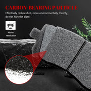 Front and Rear Ceramic Disc Brake Pads Set Replacement for Subaru Legacy H4 2.5L 1997-1998/ Legacy 1999 with 10.9 In