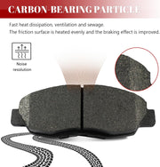 Front and Rear Ceramic Disc Brake Pads Set Replacement for Honda Civic 2012 2013 2014 2015