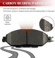 Front and Rear Ceramic Disc Brake Pads Set Replacement for Nissan Murano 2013-2021 2022/ Pathfinder 2013 2014 2015 2016 2017 2018 2019 2020,for Infiniti Jx35 2013