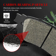 Ceramic Disc Brake Pads Set Front and Rear Replacement for Toyota Rav4 2019 2020 2021 2022 2023/ Corolla Cross 2022-2023/ Venza 2021-2023/ Avalon 2019 2022