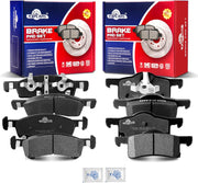 Front and Rear Ceramic Disc Brake Pads Set Replacement for 2003 2004 2005 2006 Ford Expedition Lincoln Navigator