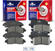 Ceramic Disc Brake Pads Set Front and Rear Replacement for Acura Mdx 2017 2018 2019 2020