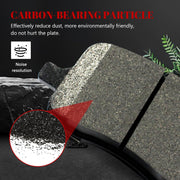 Front and Rear Ceramic Disc Brake Pads Set Replacement for Pontiac Solstice 2006-2009 Saturn Sky 2007 2008 2009 2010