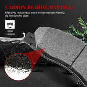 Ceramic Disc Brake Pads Set Front and Rear Replacement for Ram 1500 2012 Tradesman Hd, for Ram 2500/3500 2011 2012 2013 2014 2015 2016 2017 2018, for Dodge Ram 2500/3500 2009-2010