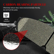 Ceramic Disc Brake Pads Set Front and Rear Replacement for Dodge Avenger 2013-2014,for Caliber 2008-2009 Srt-4,for Chrysler 200 2013 Brake Code Br1/Brg/Br3