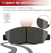 Front and Rear Ceramic Disc Brake Pads Set Replacement for Honda Accord 1998 1999 2000 2021 2002/ Civic 2002 2003 2004 2005 2006 2007 2008 2009 2010 2011, for Acura El 2001-2005
