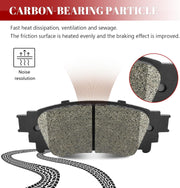 Ceramic Disc Brake Pads Set Front and Rear Replacement for Toyota Corolla Cross 2022-2023/ Rav4 2019-2023/ Venza 2021-2023/ Avalon C-Hr 2019 2020 2021 2022/ Camry 2018-2024