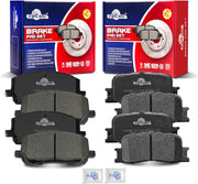 Ceramic Disc Brake Pads Set Front and Rear Replacement for Toyota Highlander 2001 2002 2003