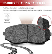 Ceramic Disc Brake Pads Set Front and Rear Replacement for Mazda Cx-9 2016 2017 2018 2019 2020 2021 2022 2023