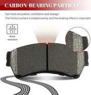 Ceramic Disc Brake Pads Set Front and Rear for Ford Fusion 2006-2012, for Lincoln Mkz 2007 2008 2009 2010 2011 2012/ Zephyr 2006, for Mazda 6 2006-2013, for Mercury Milan 2006-2011